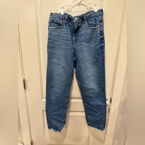 American Eagle Outfitters Classic Blue High-Rise straight Jeans